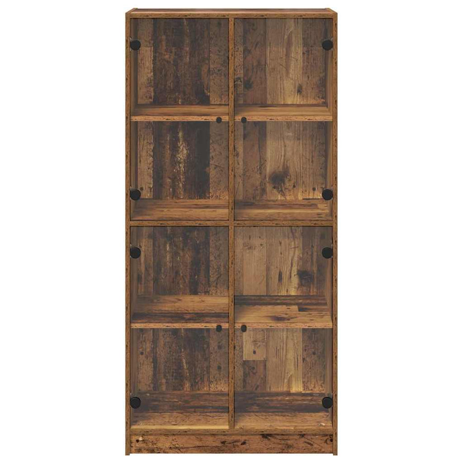 Highboard Oud Hout 68 x 37 x 142 cm Bewerkt hout