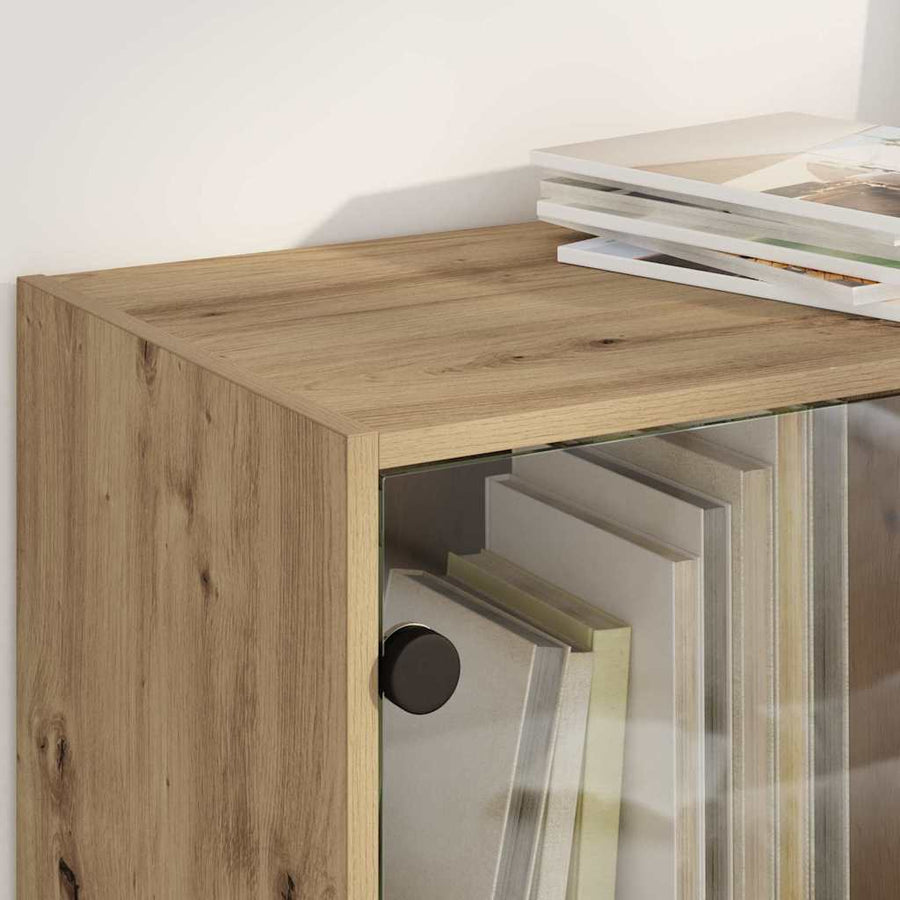 Highboard Artisan Eiken 68 x 37 x 142 cm Bewerkt hout