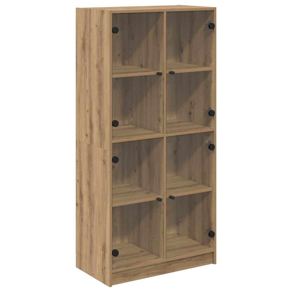 Highboard Artisan Eiken 68 x 37 x 142 cm Bewerkt hout