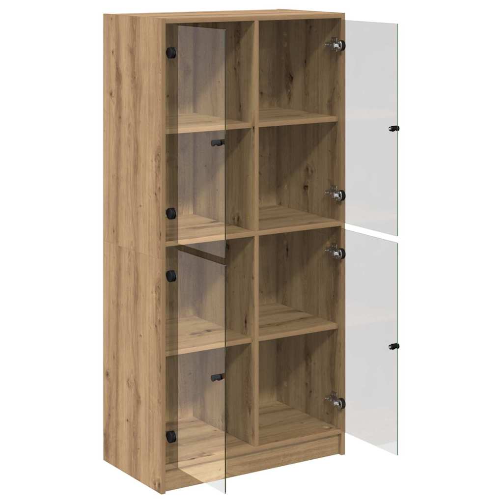 Highboard Artisan Eiken 68 x 37 x 142 cm Bewerkt hout
