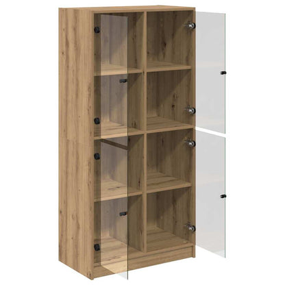 Highboard Artisan Eiken 68 x 37 x 142 cm Bewerkt hout