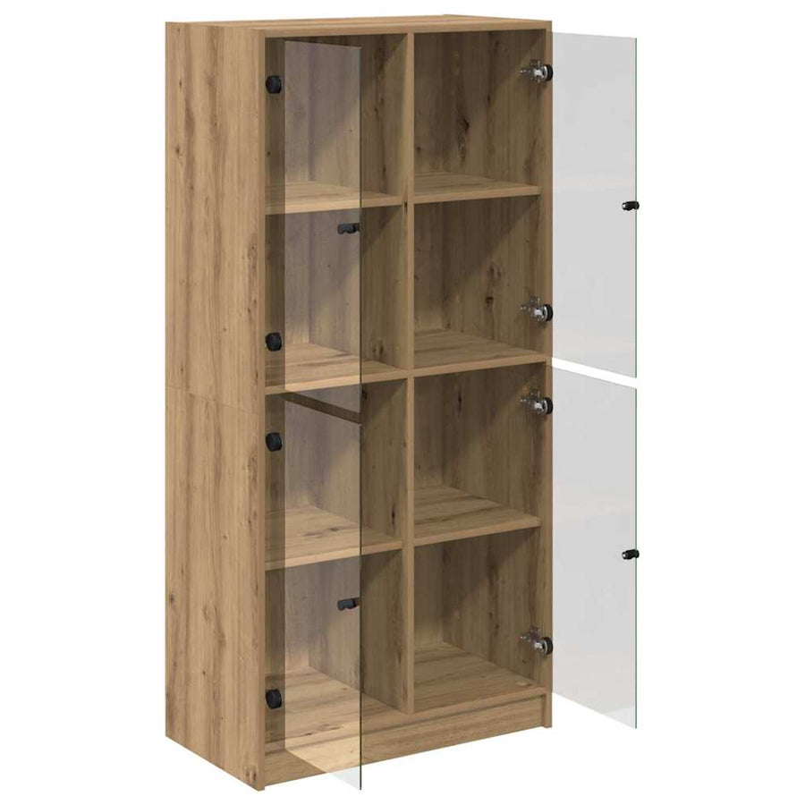 Highboard Artisan Eiken 68 x 37 x 142 cm Bewerkt hout