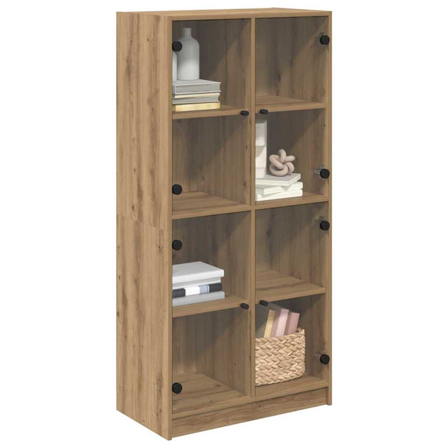 Highboard Artisan Eiken 68 x 37 x 142 cm Bewerkt hout