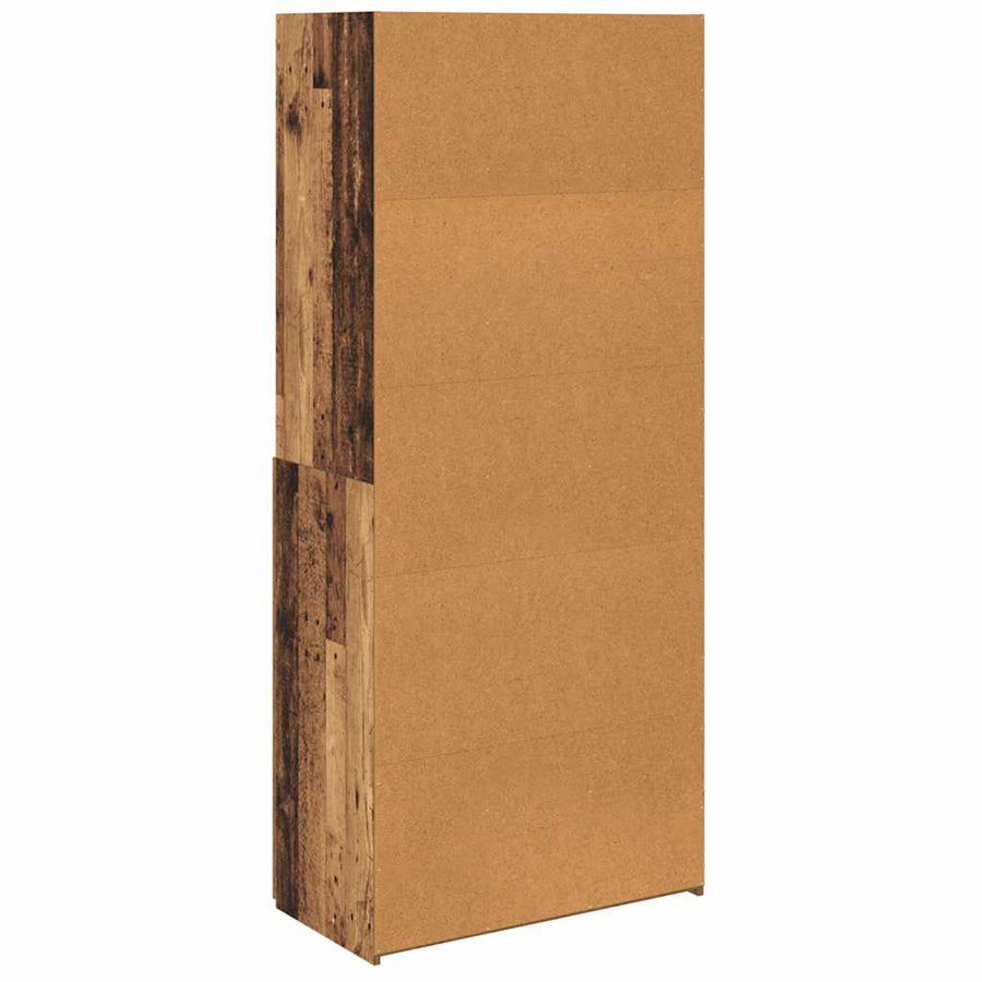 Highboard Oud Hout 80 x 42,5 x 185 cm Bewerkt hout
