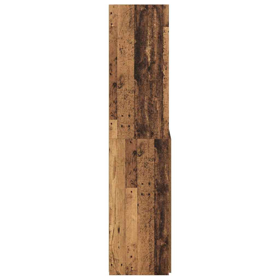 Highboard Oud Hout 80 x 42,5 x 185 cm Bewerkt hout