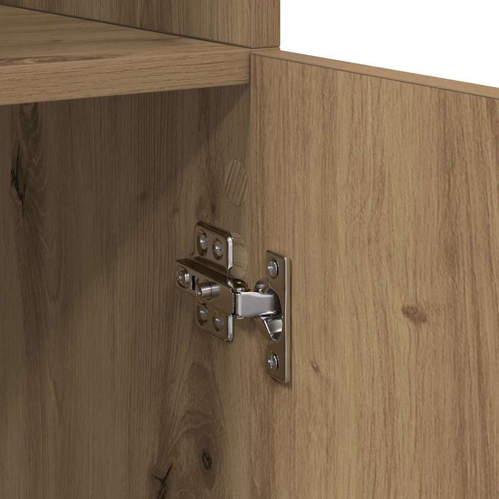 Highboard Artisan Eiken 80 x 42,5 x 185 cm Bewerkt hout