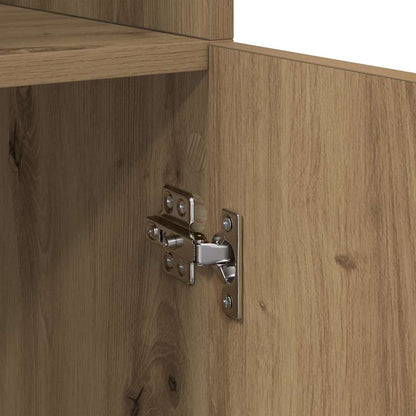 Highboard Artisan Eiken 80 x 42,5 x 185 cm Bewerkt hout