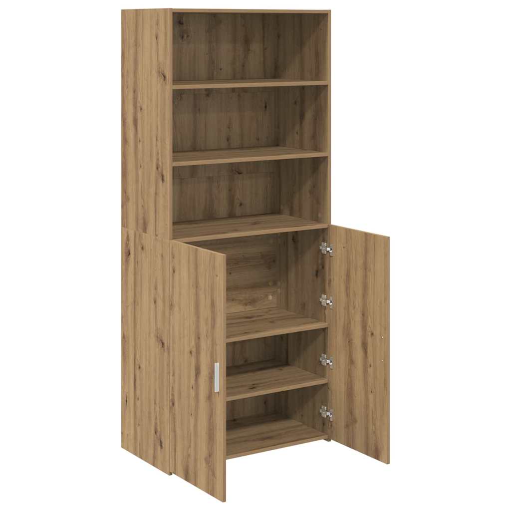 Highboard Artisan Eiken 80 x 42,5 x 185 cm Bewerkt hout