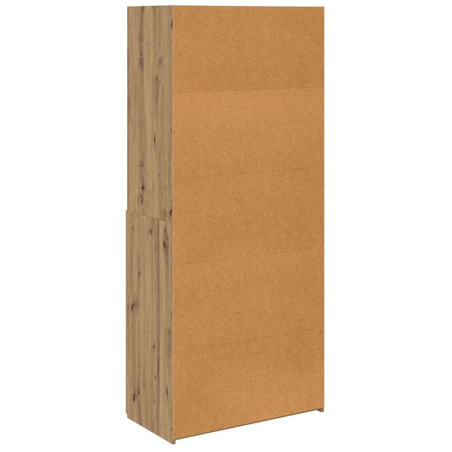Highboard Artisan Eiken 80 x 42,5 x 185 cm Bewerkt hout