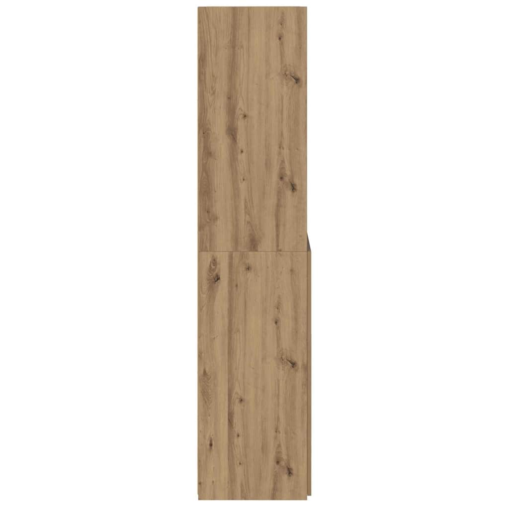 Highboard Artisan Eiken 80 x 42,5 x 185 cm Bewerkt hout