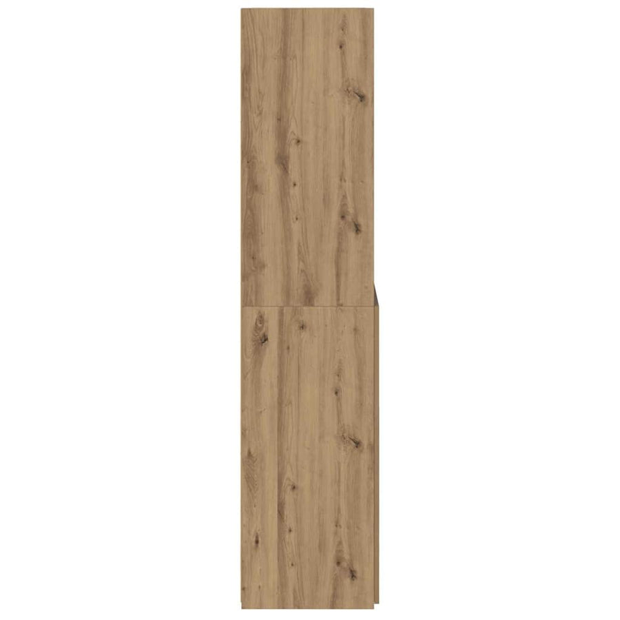 Highboard Artisan Eiken 80 x 42,5 x 185 cm Bewerkt hout