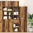 Highboard with drawer Old Wood 40 x 42.5 x 185 cm Treated wood