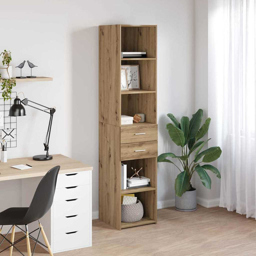 Highboard Artisan Eiken 40 x 42,5 x 185 cm Bewerkt hout