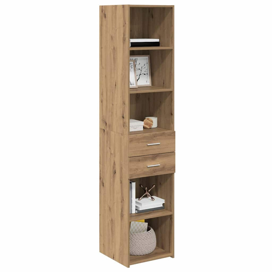 Highboard Artisan Eiken 40 x 42,5 x 185 cm Bewerkt hout