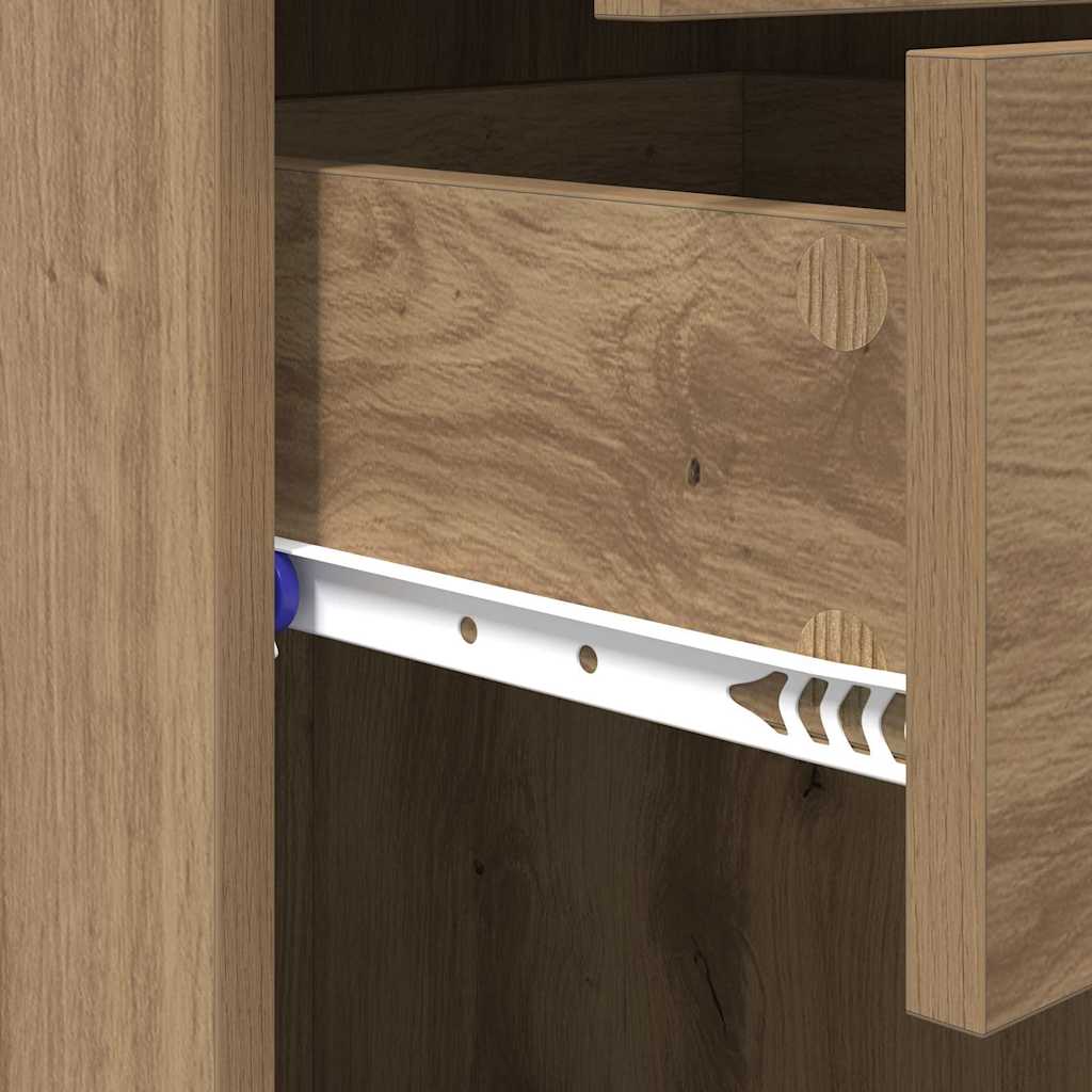 Highboard Artisan Eiken 45 x 42,5 x 185 cm Bewerkt hout