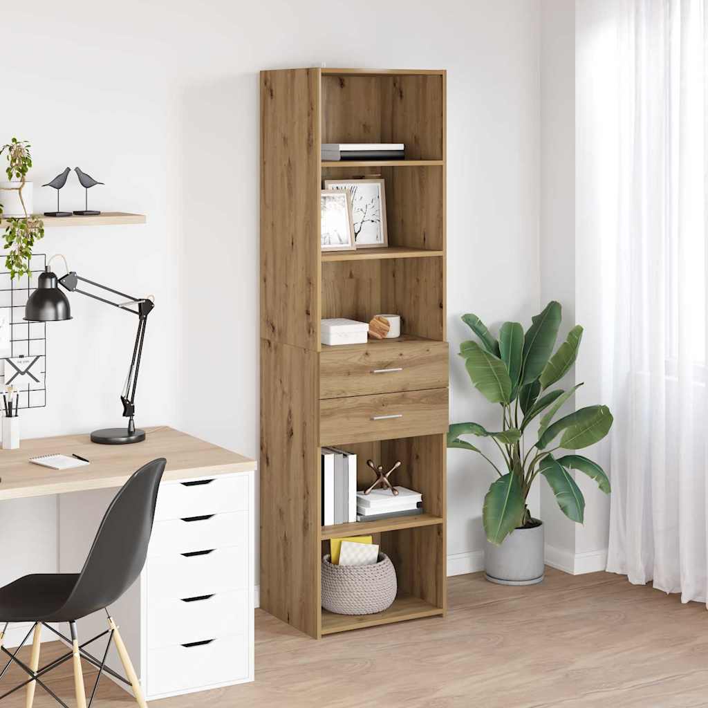 Highboard Artisan Eiken 45 x 42,5 x 185 cm Bewerkt hout