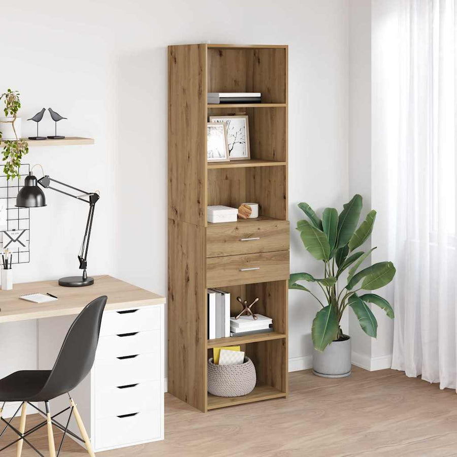 Highboard Artisan Eiken 45 x 42,5 x 185 cm Bewerkt hout
