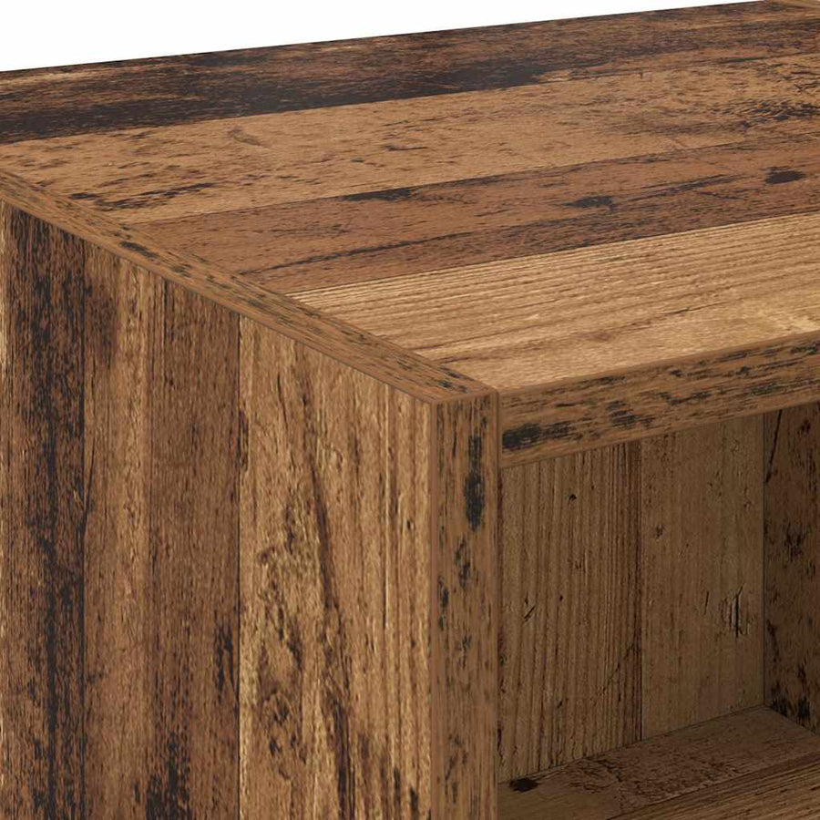 Highboard met lade Oud Hout 50 x 42,5 x 185 cm Bewerkt hout