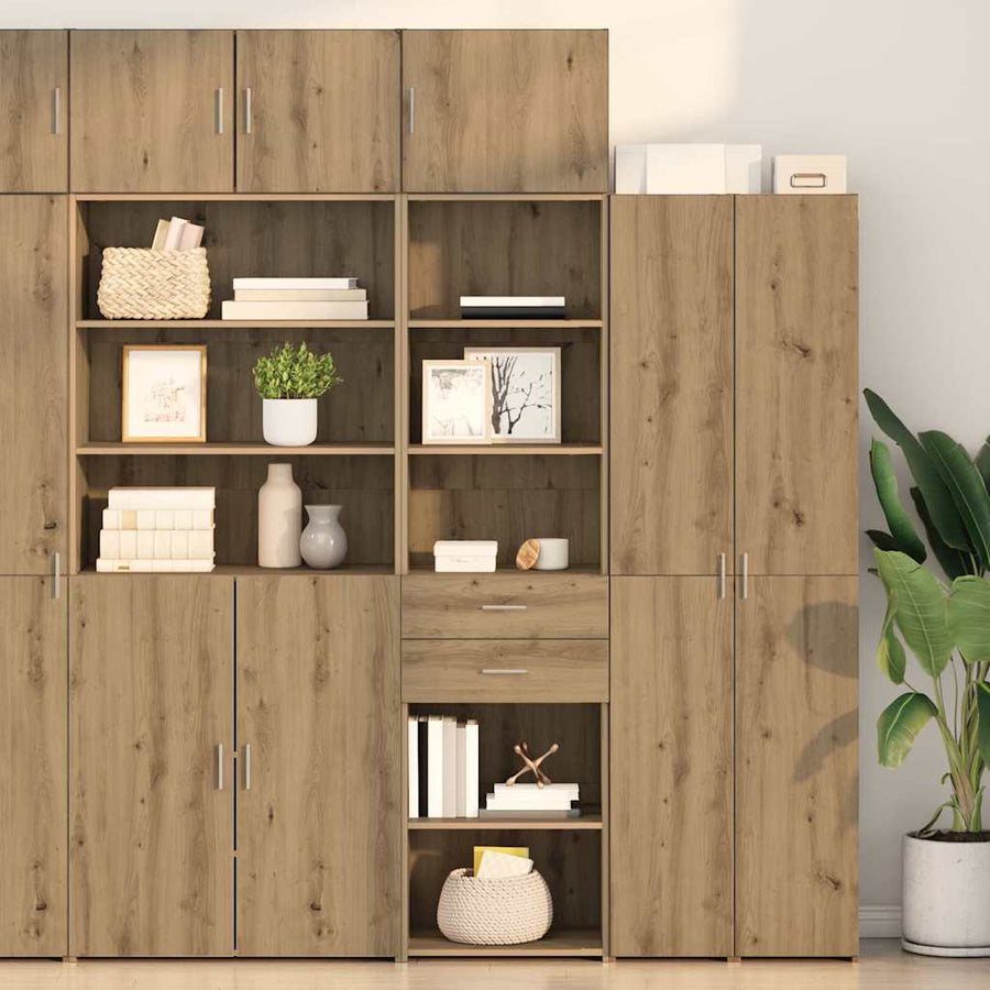 Highboard Artisan Eiken 50 x 42,5 x 185 cm Bewerkt hout