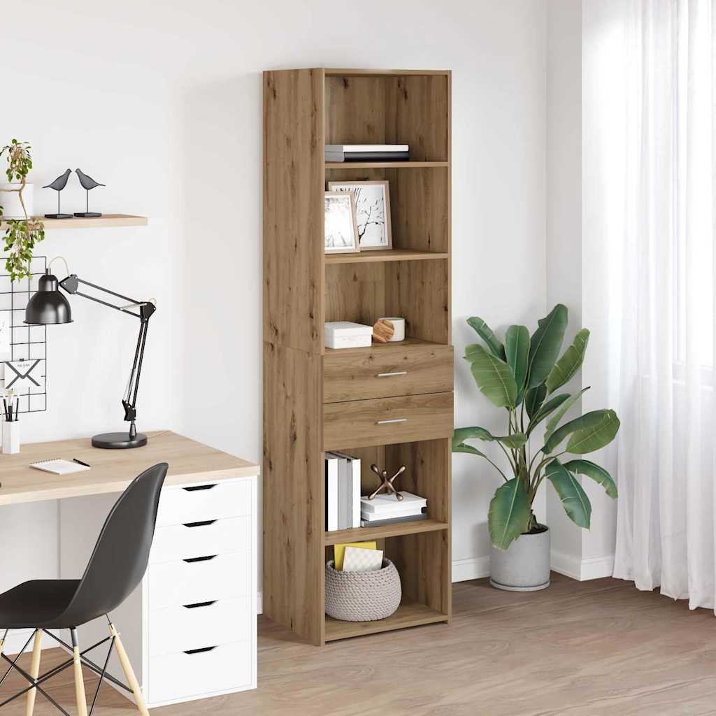 Highboard Artisan Eiken 50 x 42,5 x 185 cm Bewerkt hout