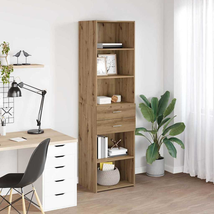 Highboard Artisan Eiken 50 x 42,5 x 185 cm Bewerkt hout