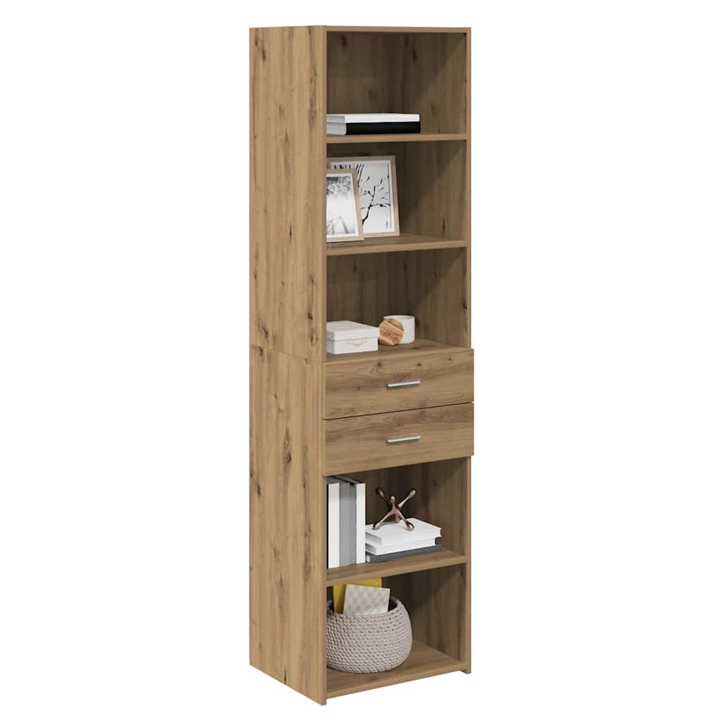 Highboard Artisan Eiken 50 x 42,5 x 185 cm Bewerkt hout