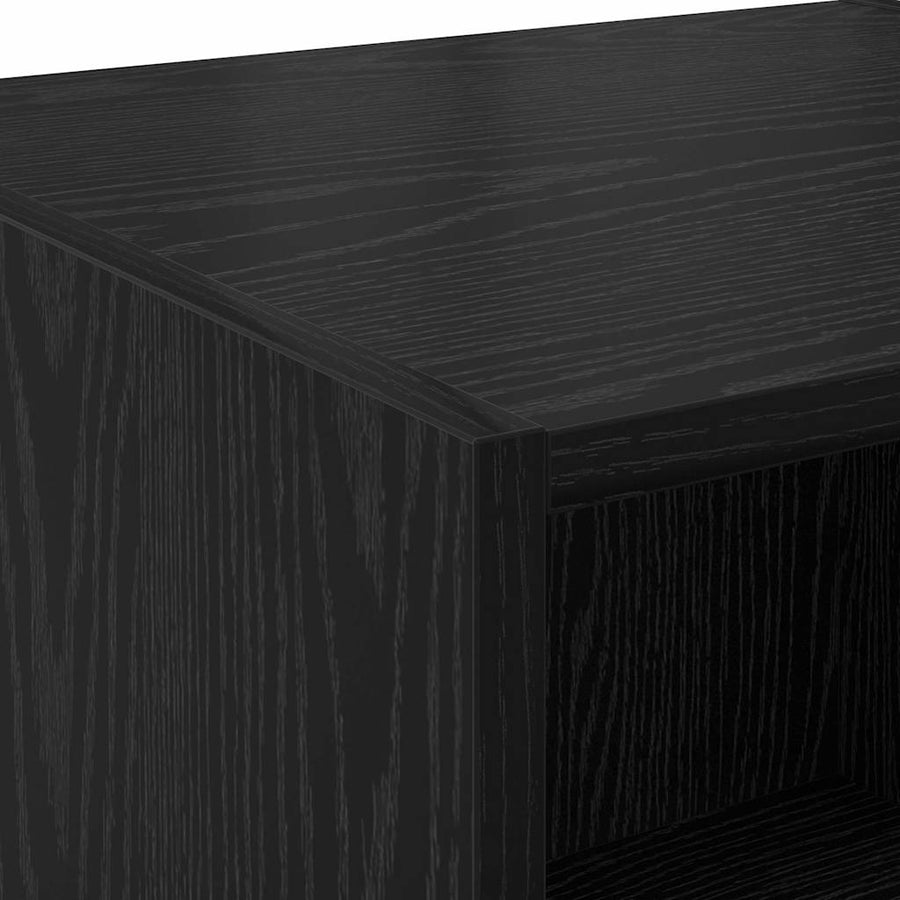 Highboard met lade Zwart Eiken 50 x 42,5 x 185 cm Bewerkt hout