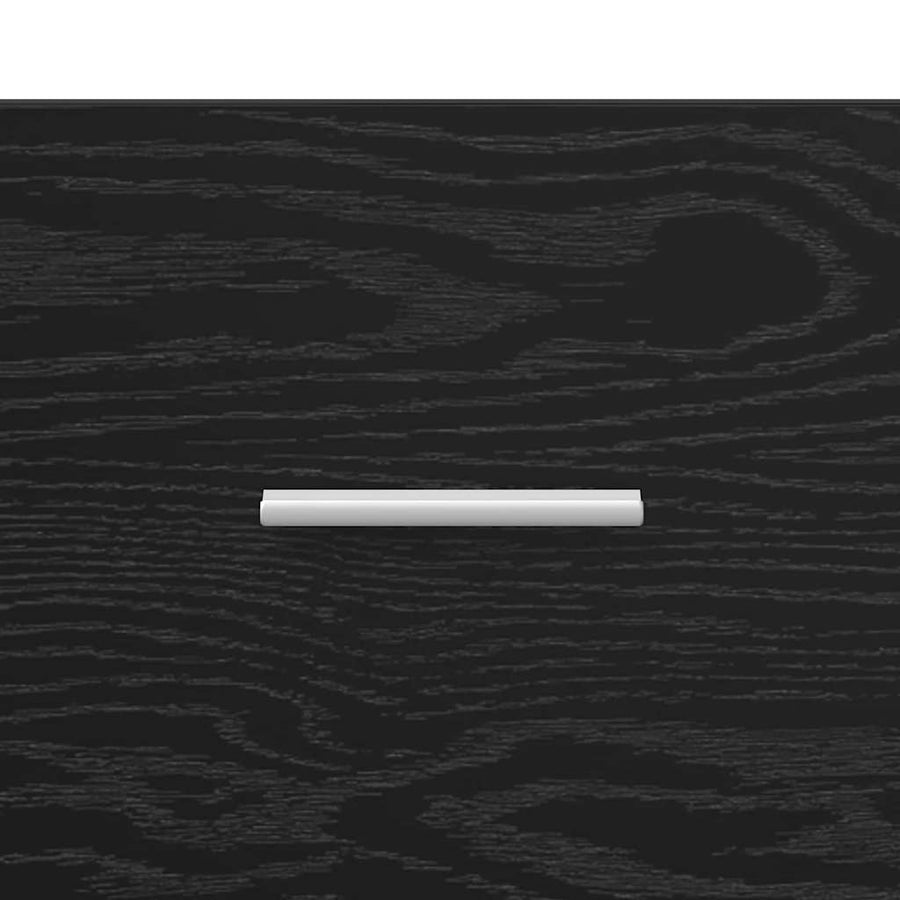 Highboard met lade Zwart Eiken 50 x 42,5 x 185 cm Bewerkt hout
