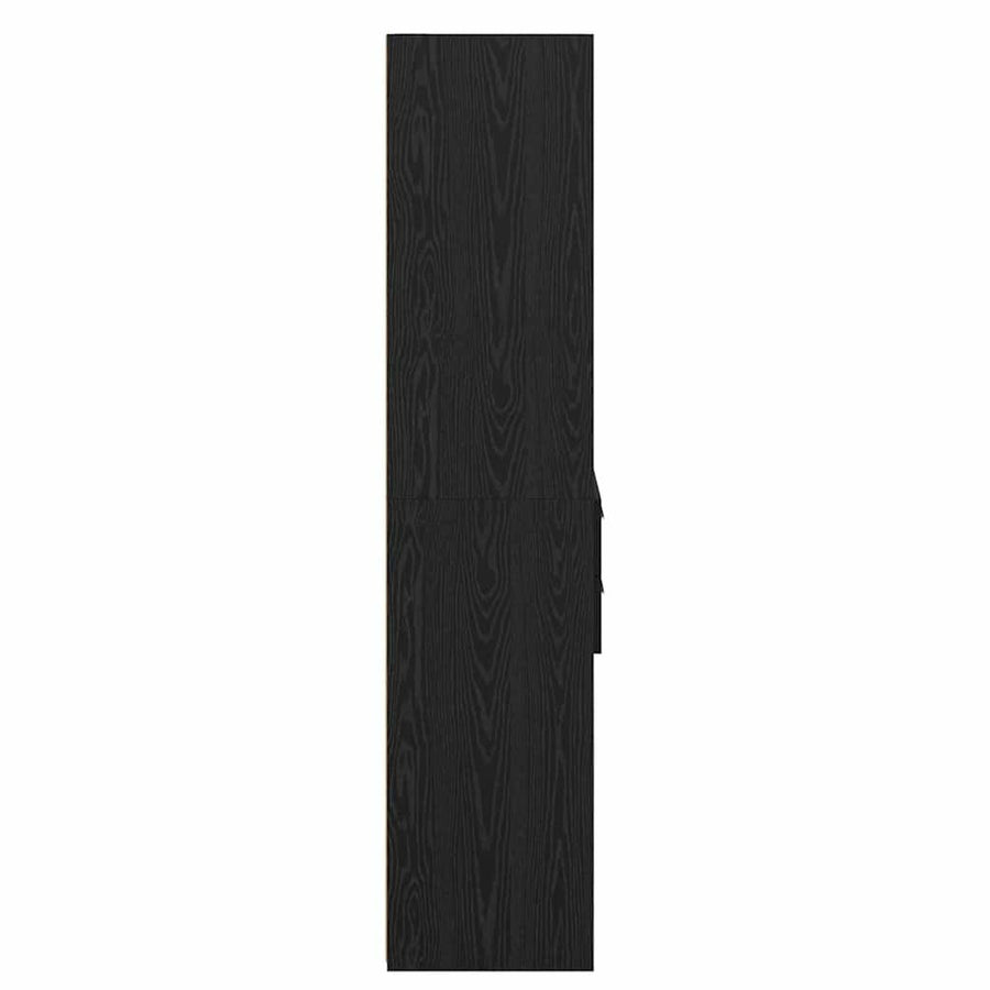 Highboard met lade Zwart Eiken 50 x 42,5 x 185 cm Bewerkt hout