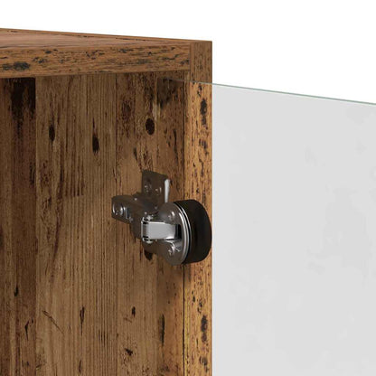 Highboard 2 pcs Oud Hout 68 x 37 x 142 cm Bewerkt hout
