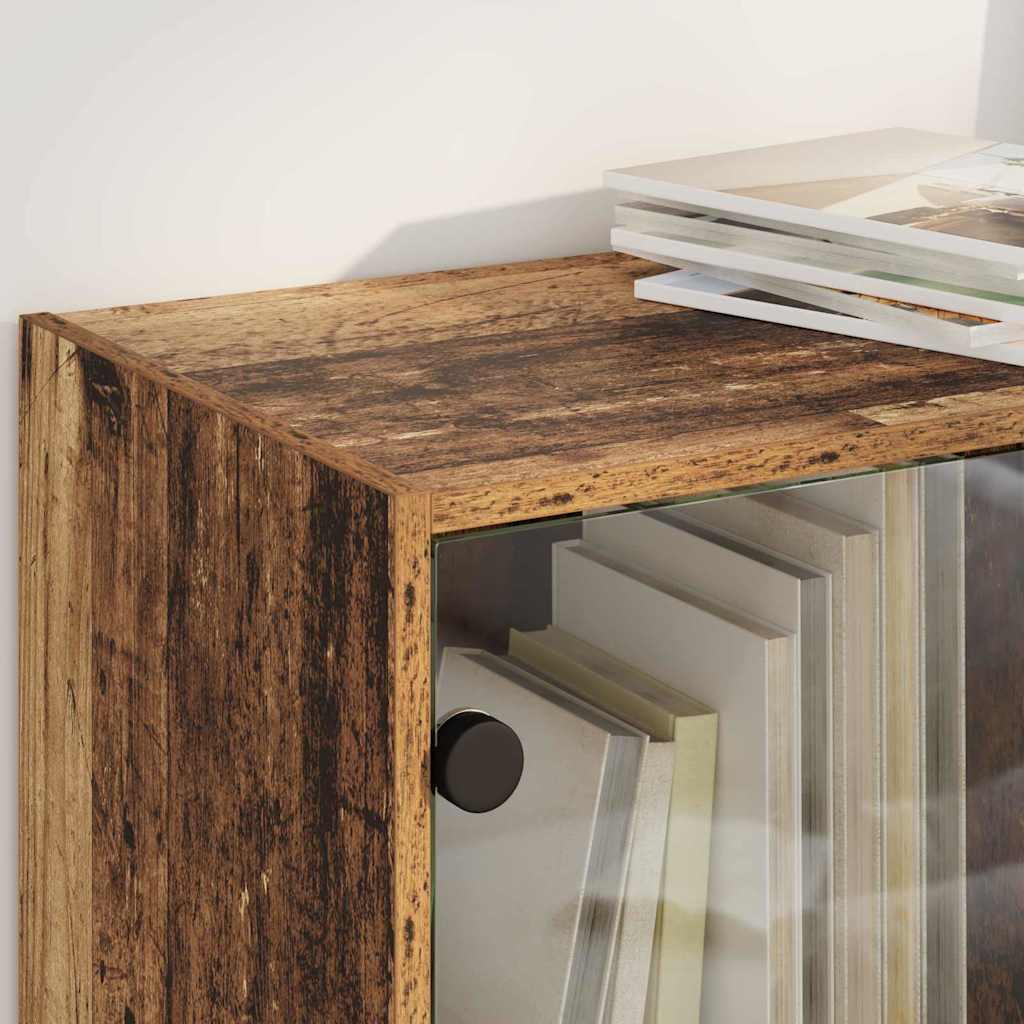 Highboard 2 pcs Oud Hout 68 x 37 x 142 cm Bewerkt hout