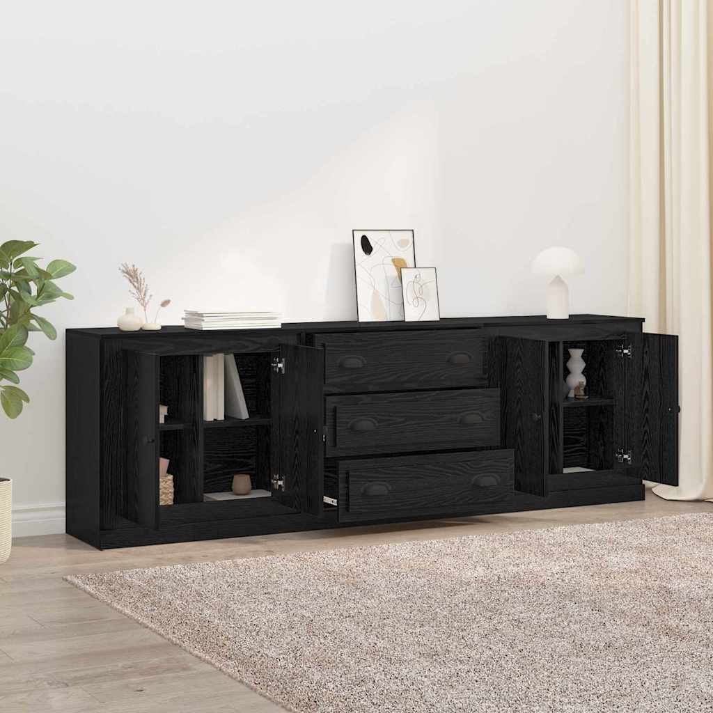 Dressoirs 3 pcs Artisan Eiken 210 x 35,5 x 67,5 cm Bewerkt hout