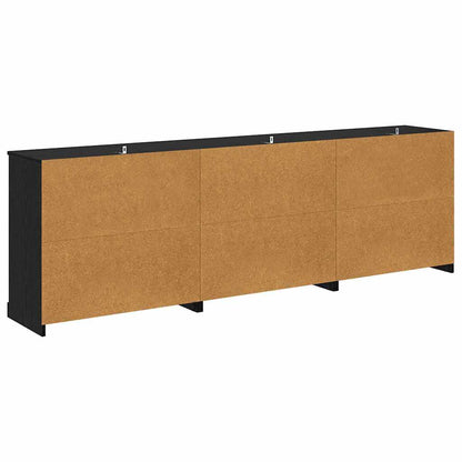 Dressoirs 3 pcs Artisan Eiken 210 x 35,5 x 67,5 cm Bewerkt hout
