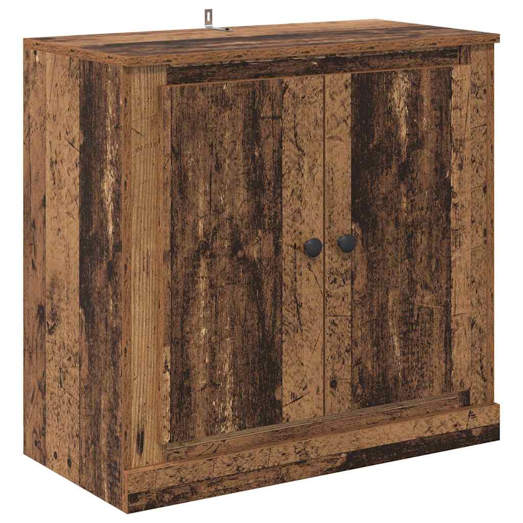 Dressoirs 3 pcs Zwart Eiken 210 x 35,5 x 67,5 cm Bewerkt hout