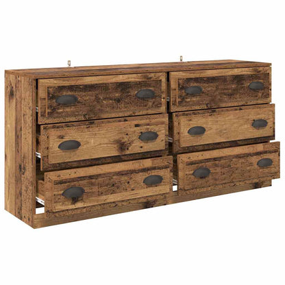 Dressoirs 2 pcs Oud Hout 70 x 35,5 x 67,5 cm Bewerkt hout