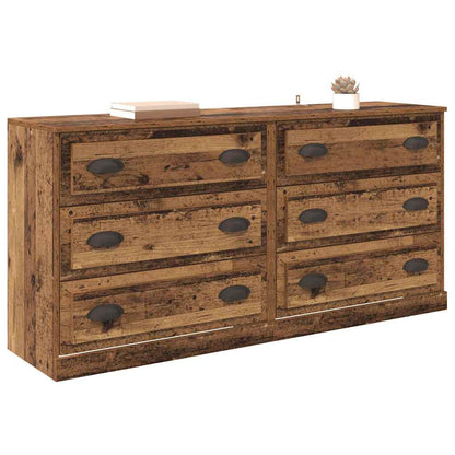 Dressoirs 2 pcs Oud Hout 70 x 35,5 x 67,5 cm Bewerkt hout