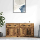 Sideboards 2 pcs Old Wood 70 x 35.5 x 67.5 cm Engineered Wood