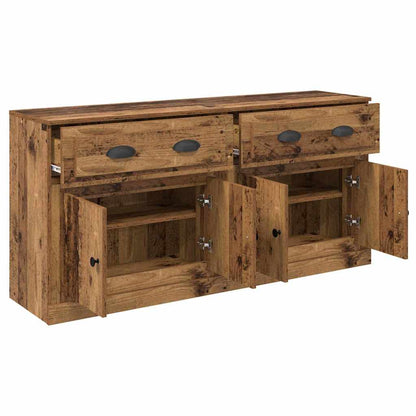 Dressoirs 2 pcs Oud Hout 70 x 35,5 x 67,5 cm Bewerkt hout