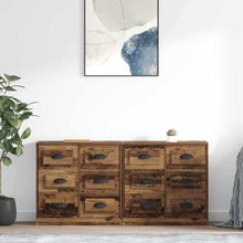 Dressoirs 2 pcs Oud Hout 70 x 35,5 x 67,5 cm Bewerkt hout