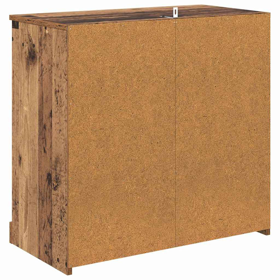 Dressoirs 2 pcs Oud Hout 70 x 35,5 x 67,5 cm Bewerkt hout