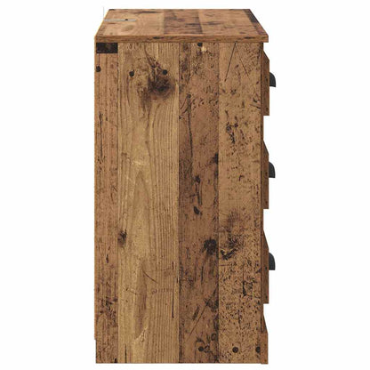 Dressoirs 2 pcs Oud Hout 70 x 35,5 x 67,5 cm Bewerkt hout