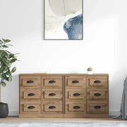 Dressoir 70x35,5x67,5 cm bewerkt hout artisan eiken