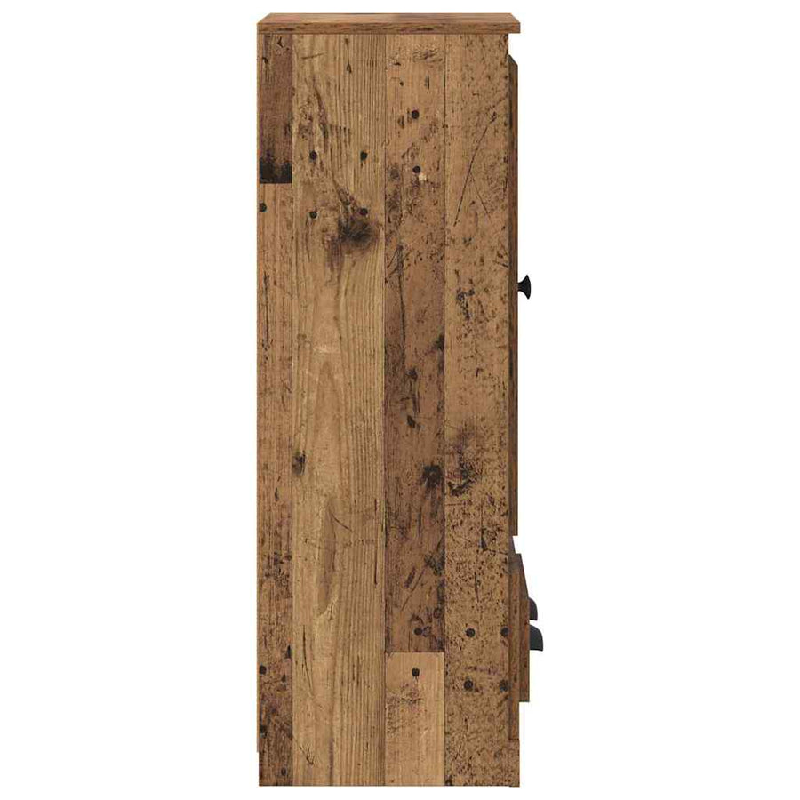 Highboard met lade 3 pcs Oud Hout Bewerkt hout