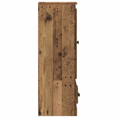Highboard met lade 3 pcs Oud Hout Bewerkt hout