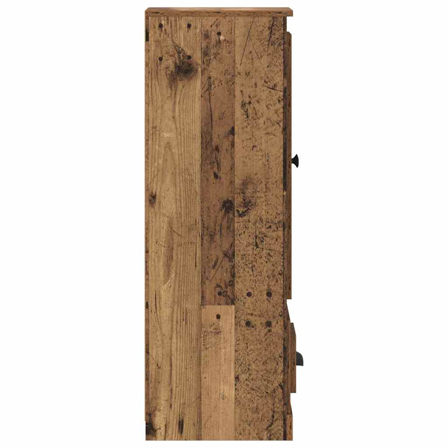 Highboard met lade 3 pcs Oud Hout Bewerkt hout