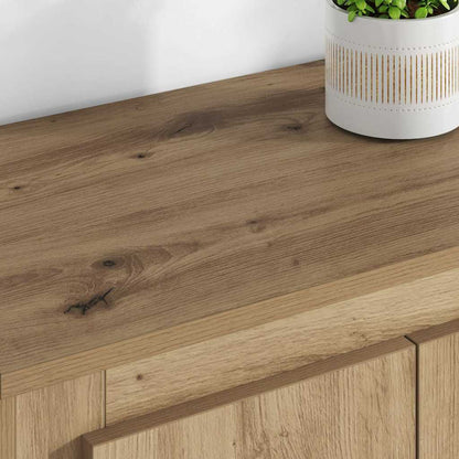 Hoge kast met lade 3 pcs Artisan Eiken Bewerkt hout