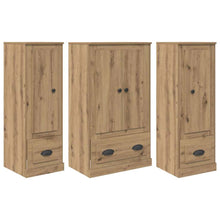 Hoge kast met lade 3 pcs Artisan Eiken Bewerkt hout