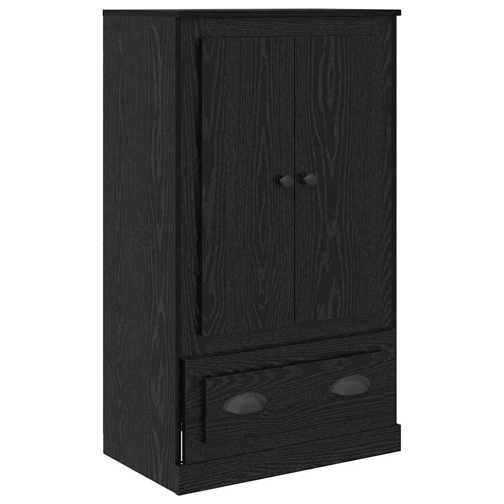 Dressoir met lade 3 pcs Zwart Eiken Bewerkt hout