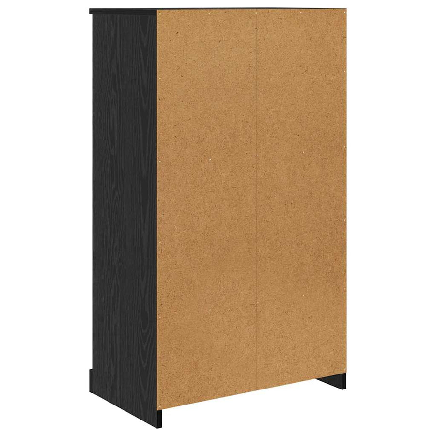 Dressoir met lade 3 pcs Zwart Eiken Bewerkt hout