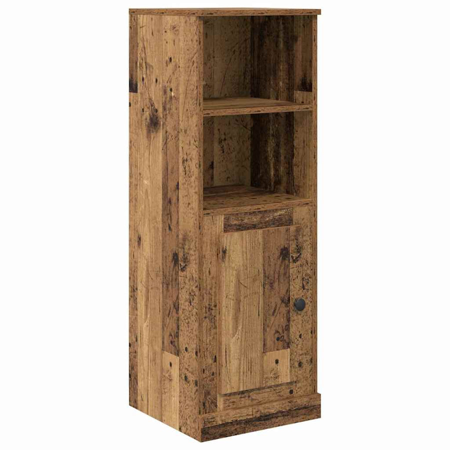 Hoge kast met lade 3 pcs Oud Hout Bewerkt hout
